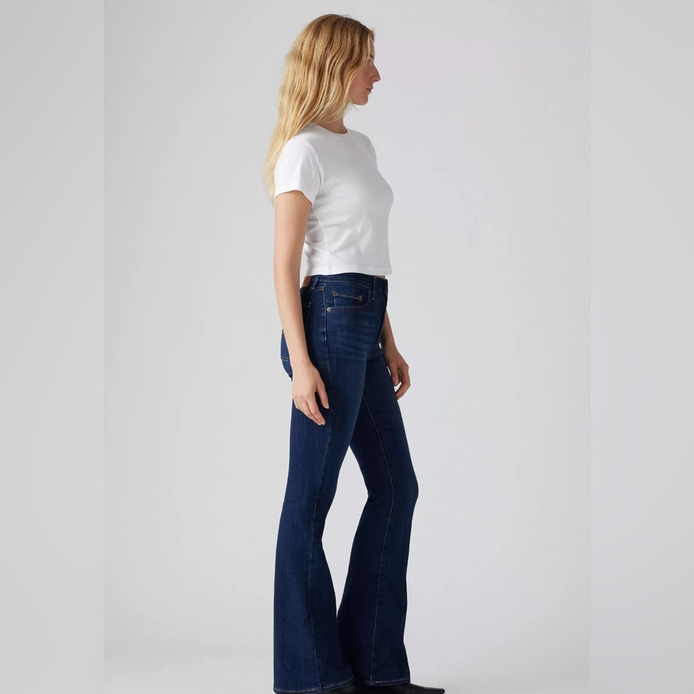 👖Levi’s 726 High Rise Flare Jeans Dark Wash NWT Size 29x30 - Picture 2 of 9